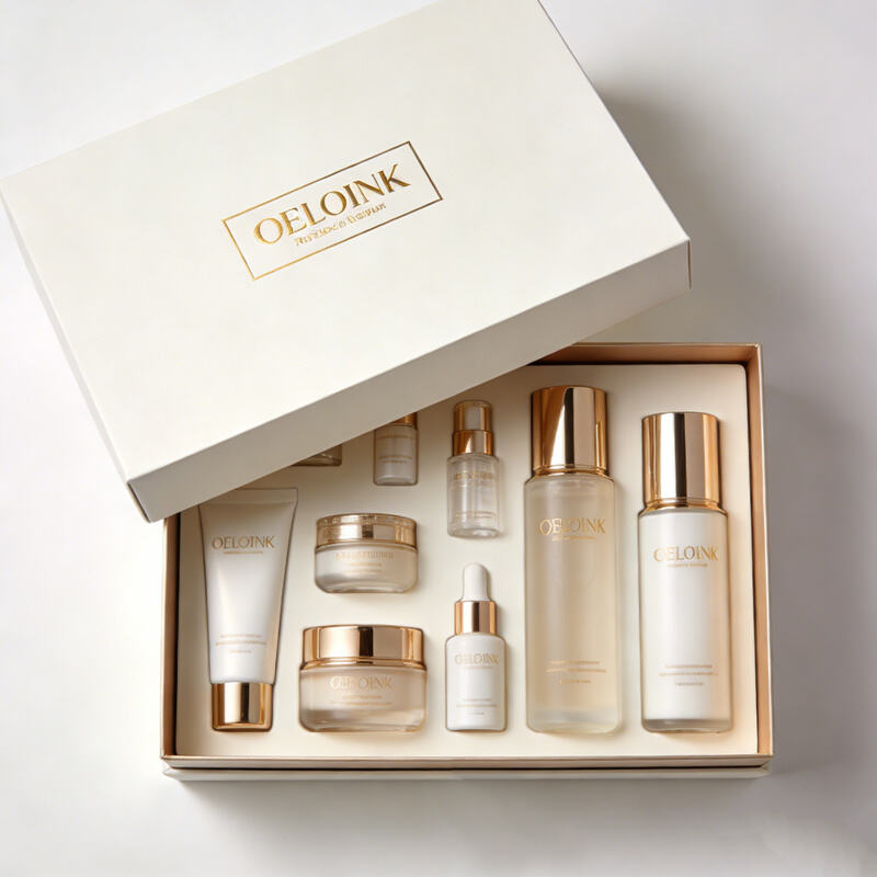 Cosmetic Box Packaging Luxury for Lip Gloss and Makeup Sets with Clear Window Display and Logo