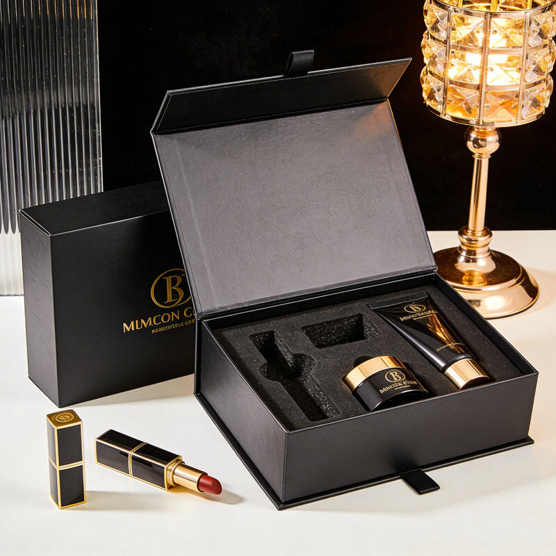 Custom Logo Printing Cardboard Cosmetic Paper Box for Perfume Bottles and Cosmetic Products Gift Set