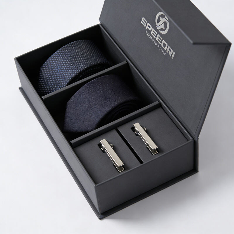 Elegant magnetic closure clothing packaging box with velvet finish and ribbon bow for luxury gift presentation