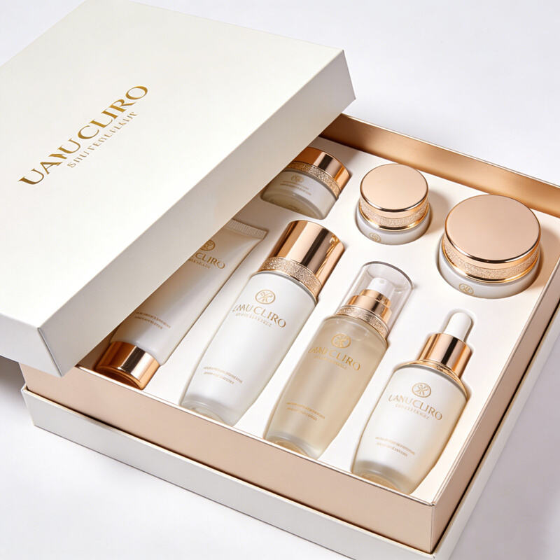 Cosmetic Box Packaging Luxury for Lip Gloss and Makeup Sets with Clear Window Display and Logo