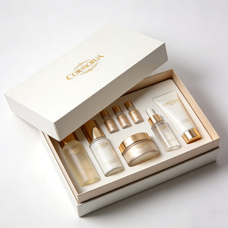 Cosmetic Box Packaging Luxury for Lip Gloss and Makeup Sets with Clear Window Display and Logo