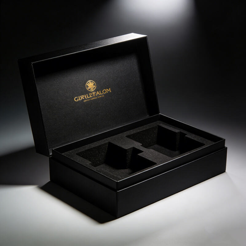 Gift box with handle for easy carrying perfect for wine bottles gift sets and larger presents