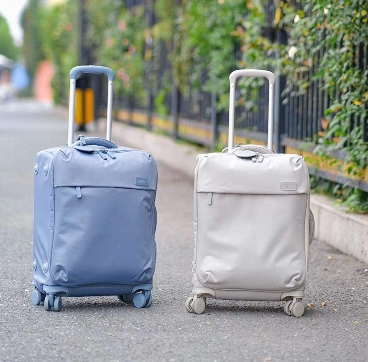 20-Inch Ultra-Light Waterproof Cloth Trolley Luggage Case 24-Password Box Spinner Large Capacity Airway Boarded Suitcase