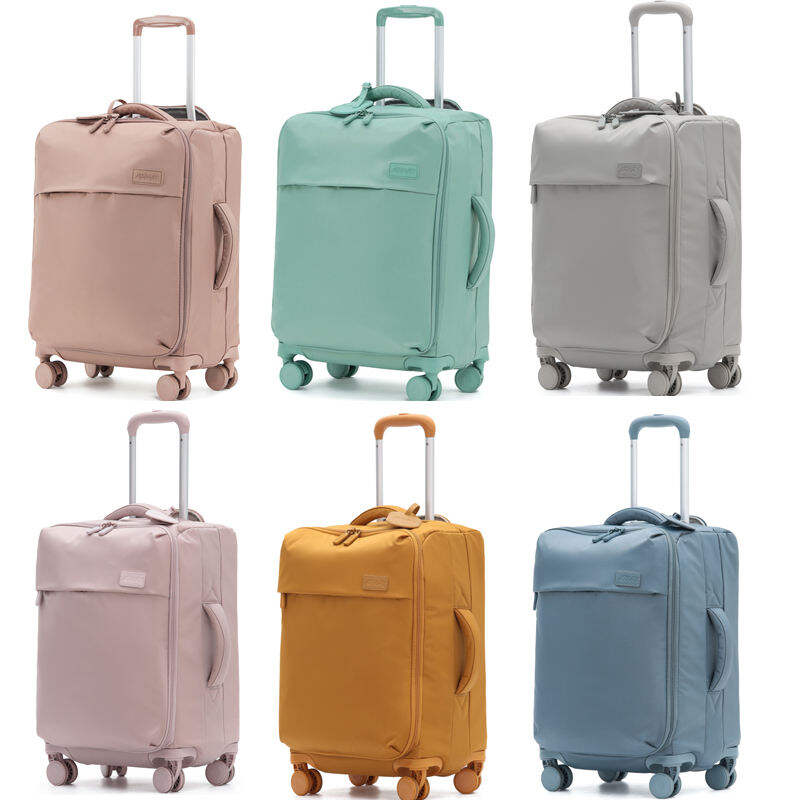 20-Inch Ultra-Light Waterproof Cloth Trolley Luggage Case 24-Password Box Spinner Large Capacity Airway Boarded Suitcase