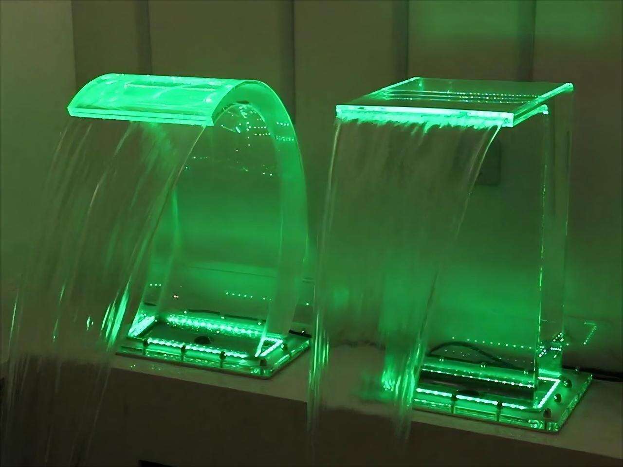 Acrylic Pool Waterfall