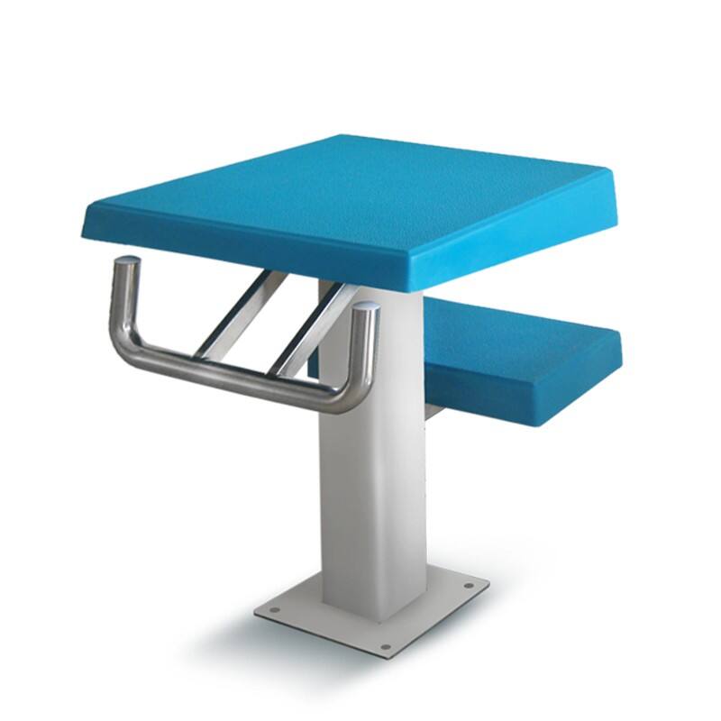 Swimming Pool High-Quality Two-Step Starting Blocks – Stainless Steel & Fiberglass