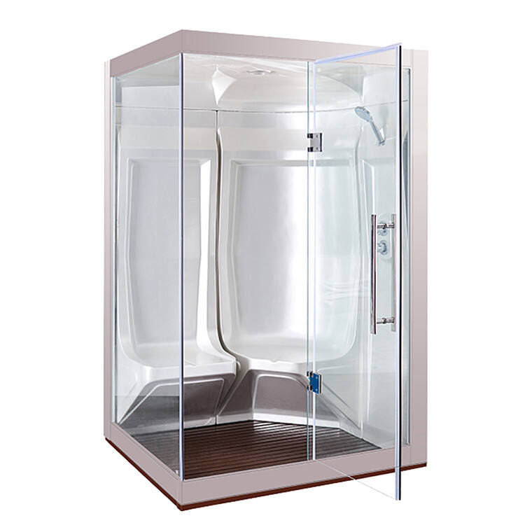 Steam Room With Shower – Luxury Acrylic & Tempered Glass Family Wet Steam Sauna Room