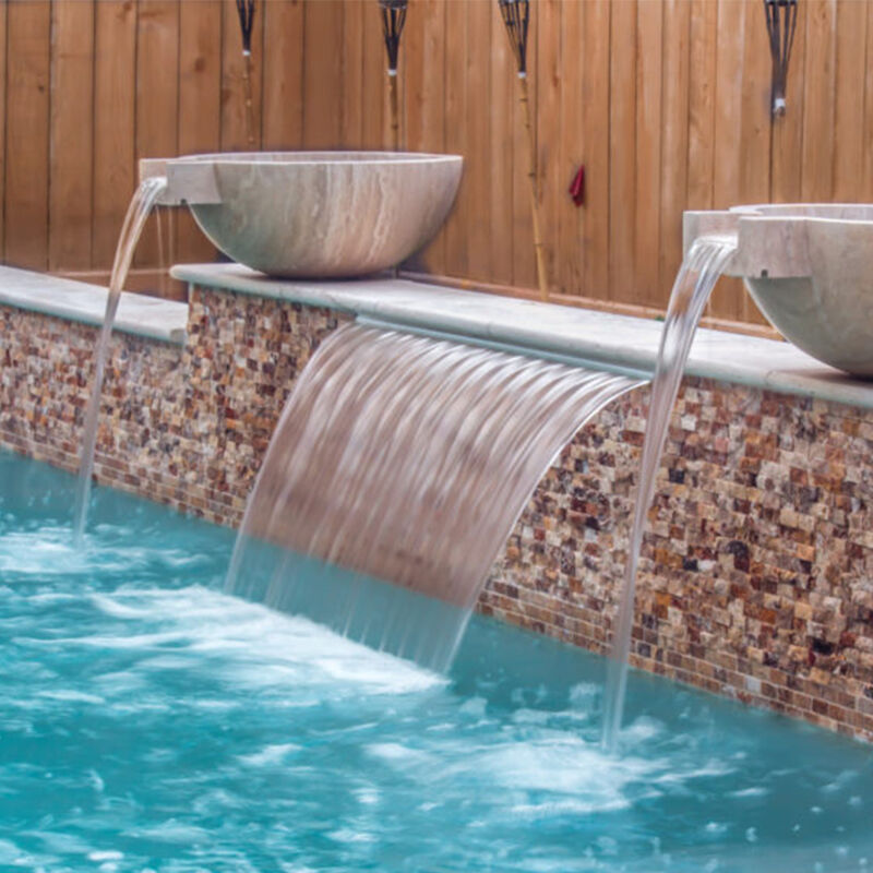 Water Descent De RGB Water Descent Swimming Pool Waterfall With Led ...