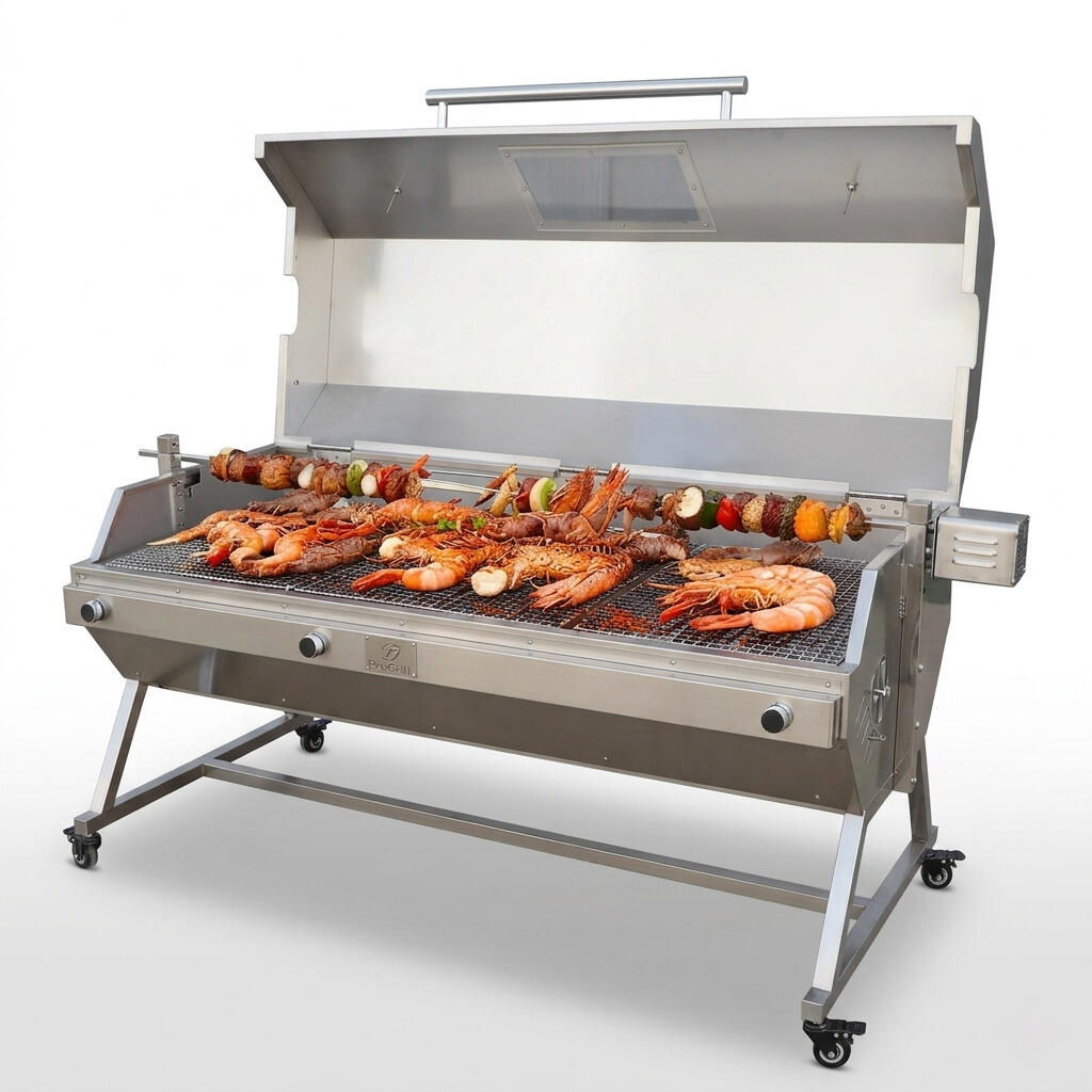 Unmatched Versatility and Quality in Large Charcoal Spit Roasters