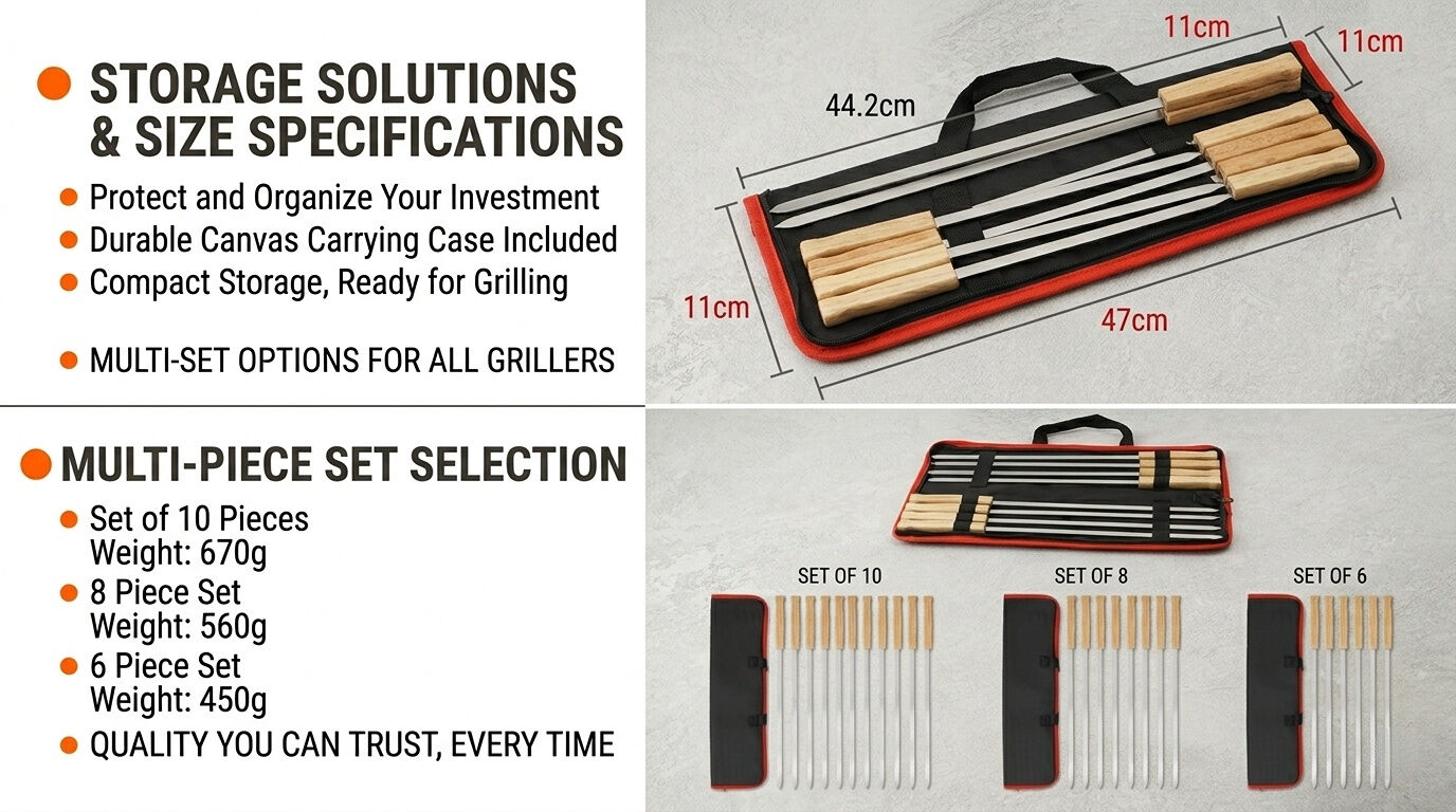 Stainless Steel Wooden Handle Barbecue Skewers 8-Piece Set-2.jpg