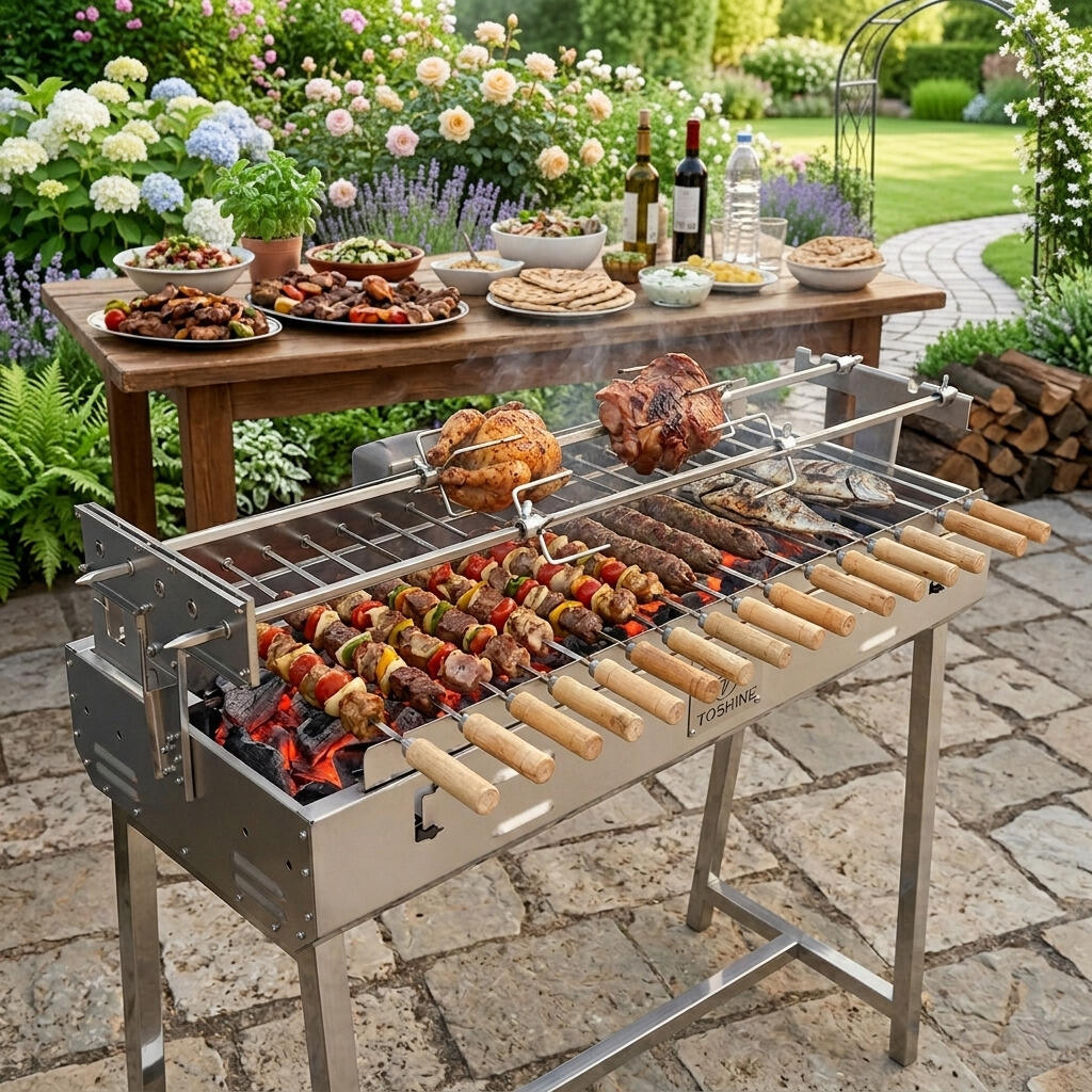 Unmatched Quality and Performance of Cyprus BBQ Rotisserie Grill With Motor