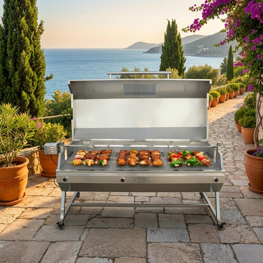 The Unmatched Benefits of Charcoal Spit Rotisserie