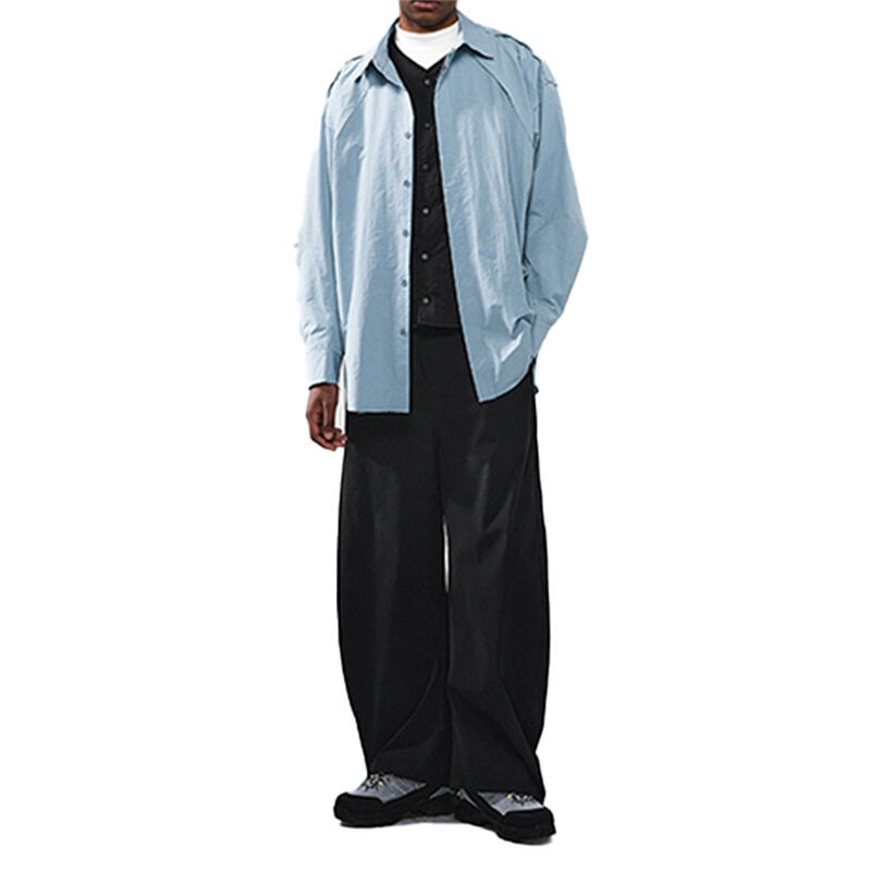 26 Spring New Sorona Scimitar Sleeve Shirt, Men's 3D Tailored Long Sleeve Button-Up Shirt