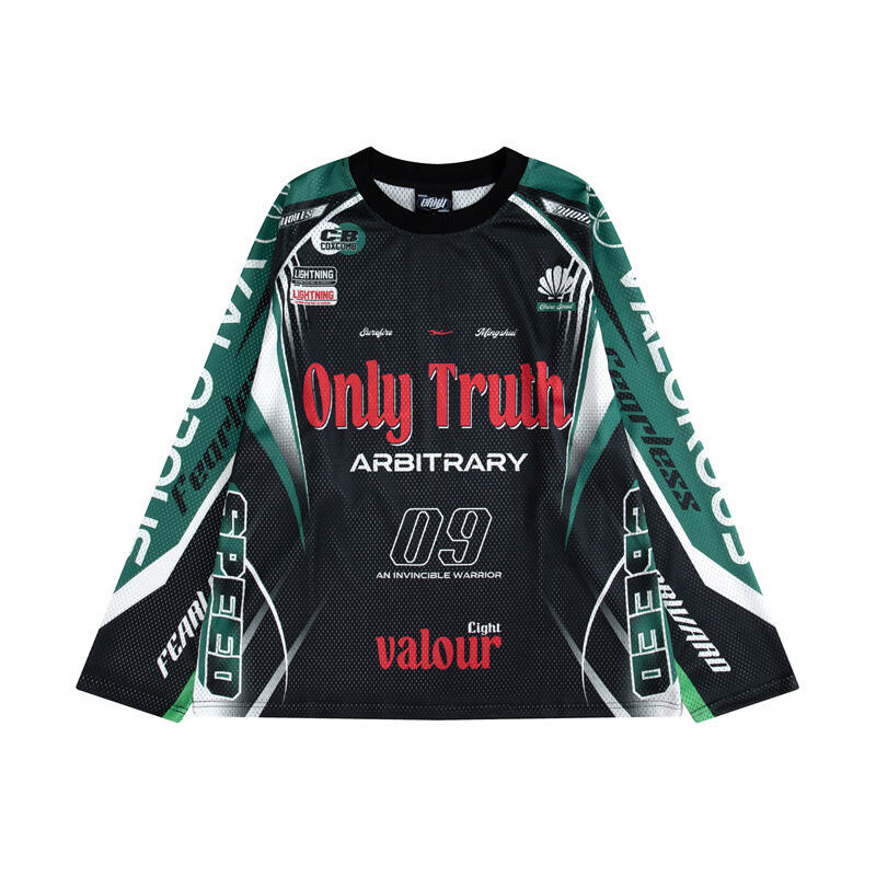 Unisex American High-Street Streetwear Hip-Hop Long Sleeve T-Shirt - Cool Edgy Style, Oversized Relaxed Fit Casual Athletic Street Dance Top