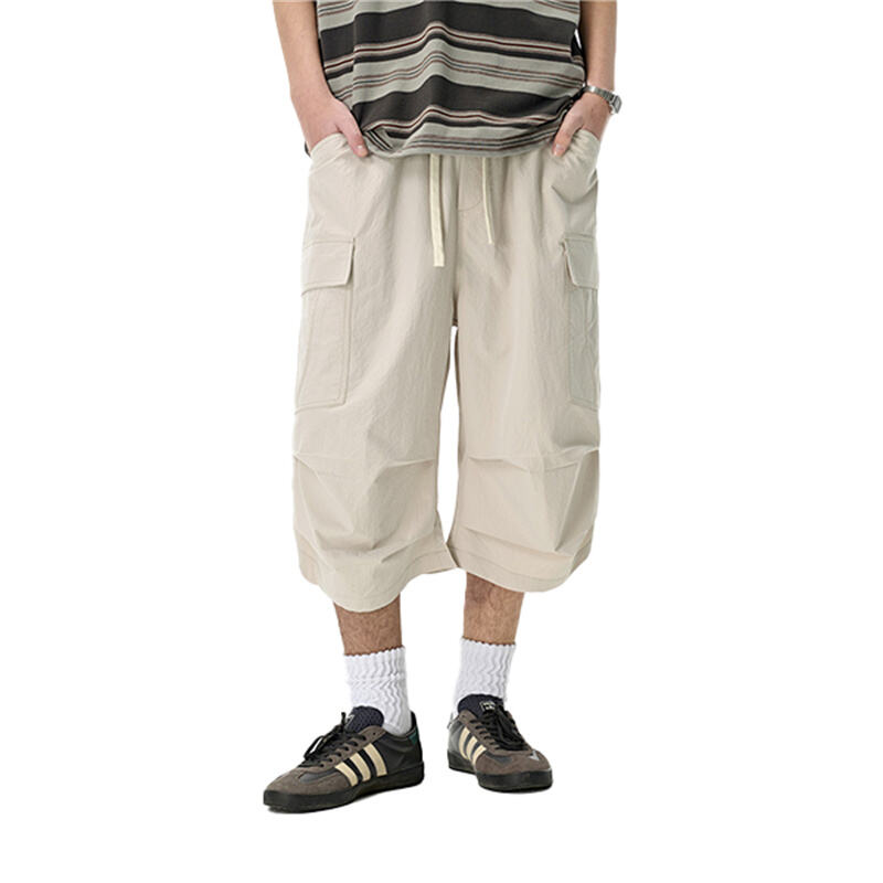 Men's 2026 SS New Arrival Cargo Pocket 3/4 Pants, Japanese & American Mountain Style Casual Streetwear Pants