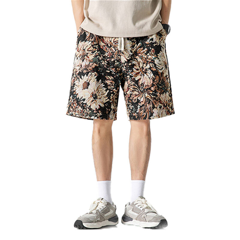 Men's American Style Summer Shorts, INS Inspired Straight Fit Casual 5