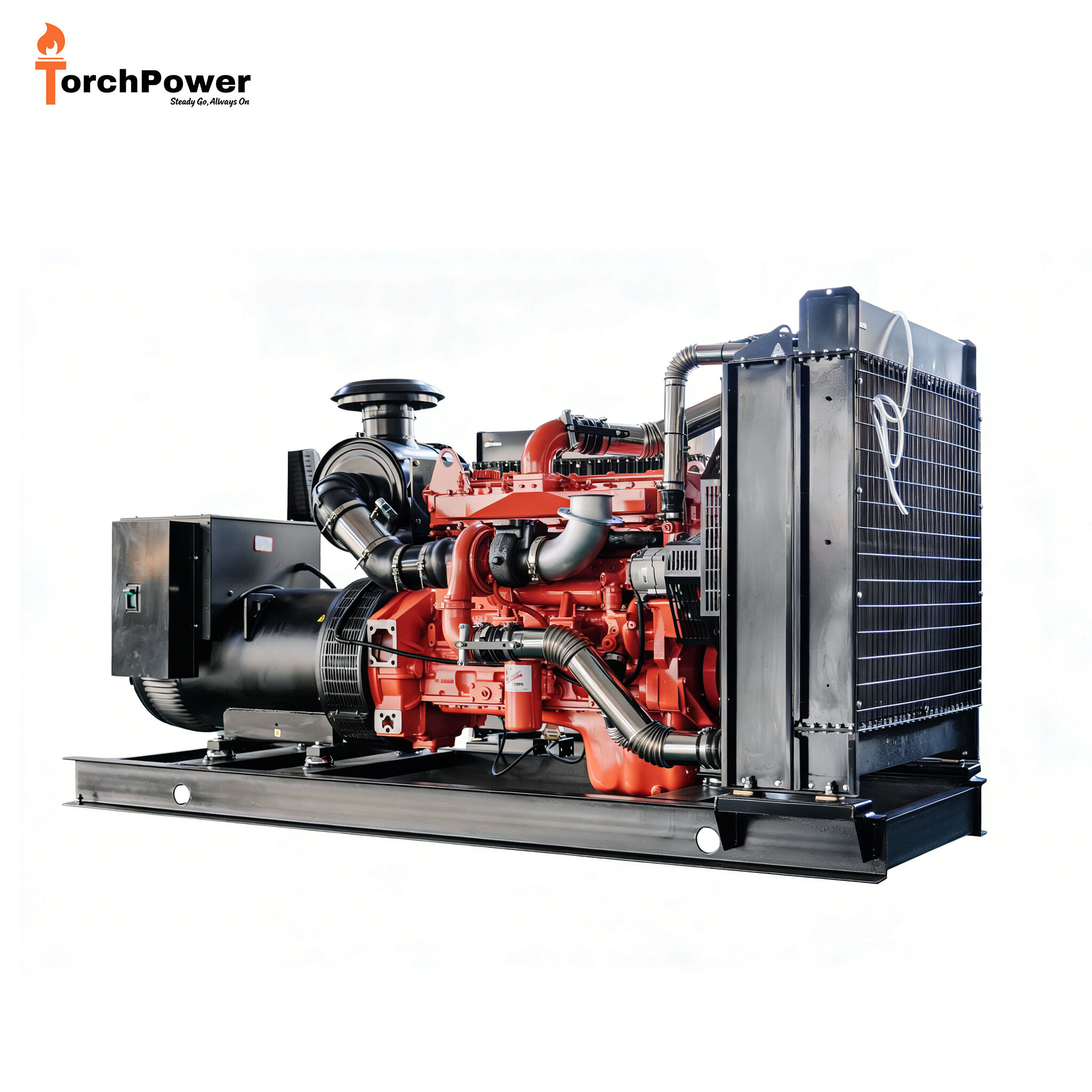 Stille dieselaggregat på 300 kW, 330 kW og 410 kVA i åben type til hospitaler/datacentre/kommercielle bygninger