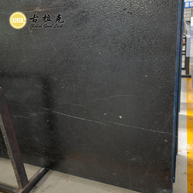 Satin brushed Design Nero Marquina Marble Slab for Wall Floor Tile