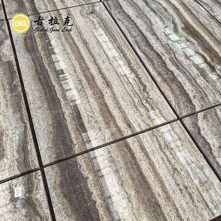 Sliver Travertine Marble Tile Wall Floor Design