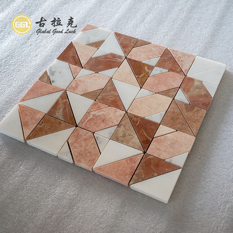 Red Marble  Mosaic Tiles