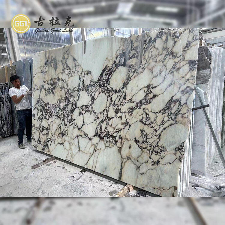 Calacatta Viola Marble Slab for Interior Wall and Floor Tiles