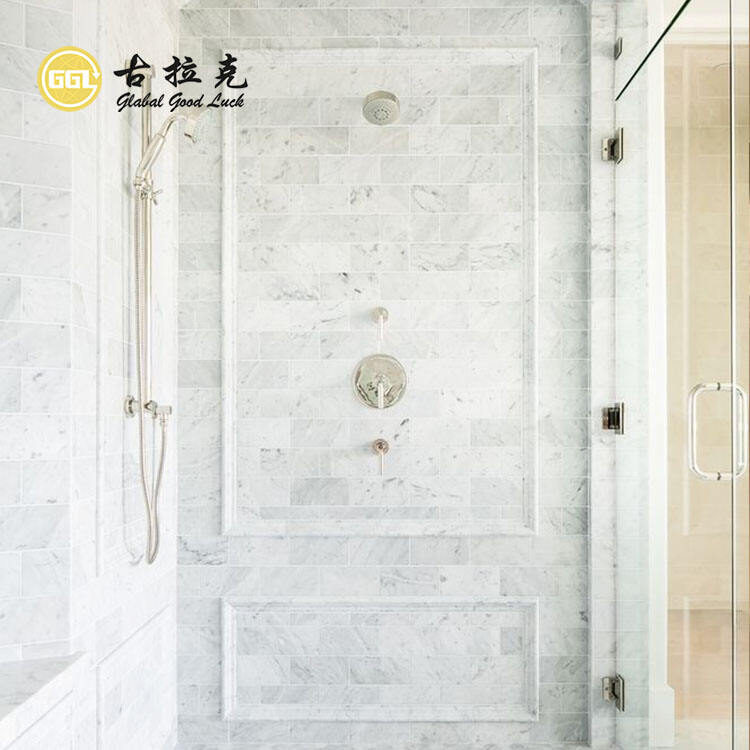 Nature Marble Carrara White Stone Mouldings Europe Style Stone Trim Decor Liner