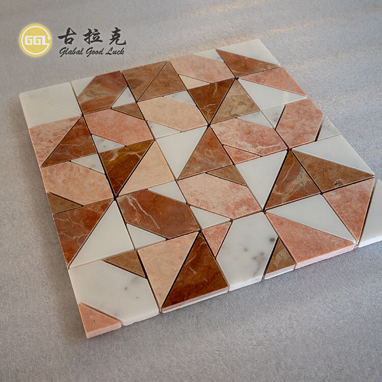 Red Marble  Mosaic Tiles