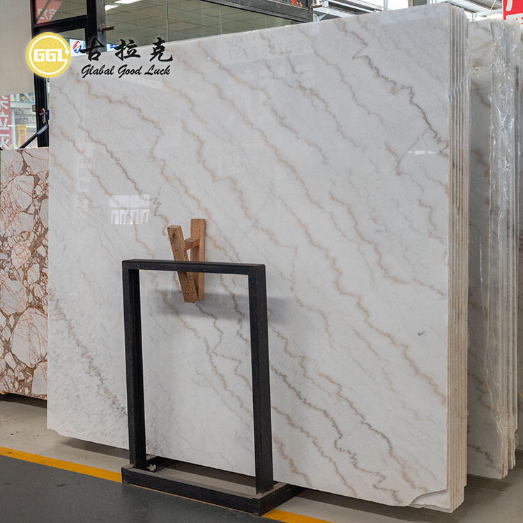 Guangxi White Marble Slab for Kitchentop Countertop Wall Table