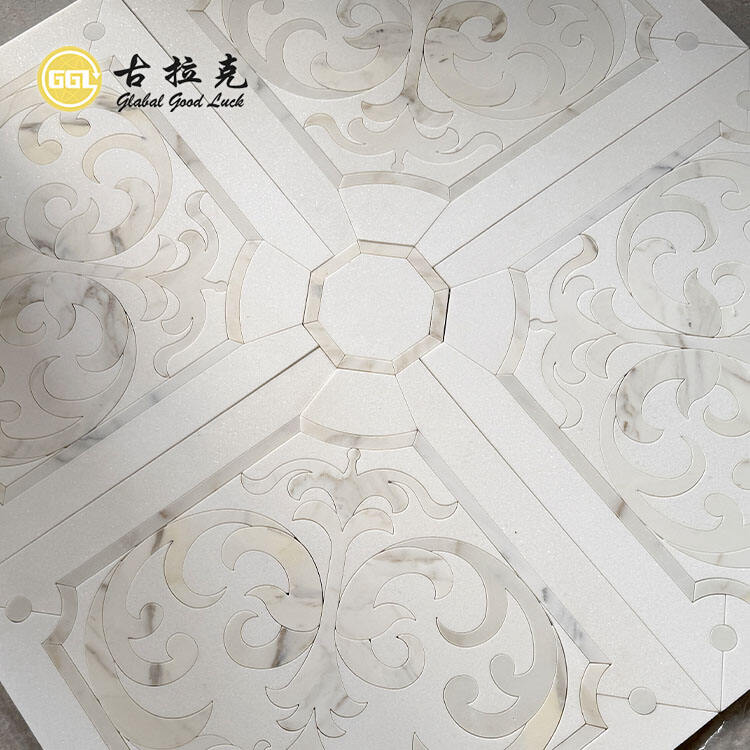 Fashion Design Parquet Feature Water Jet Mosaic Tile for Wall and Floor Decor