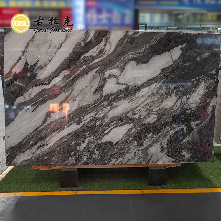 Panda White Natural  Marble Slab for Wall Decoration Countertop