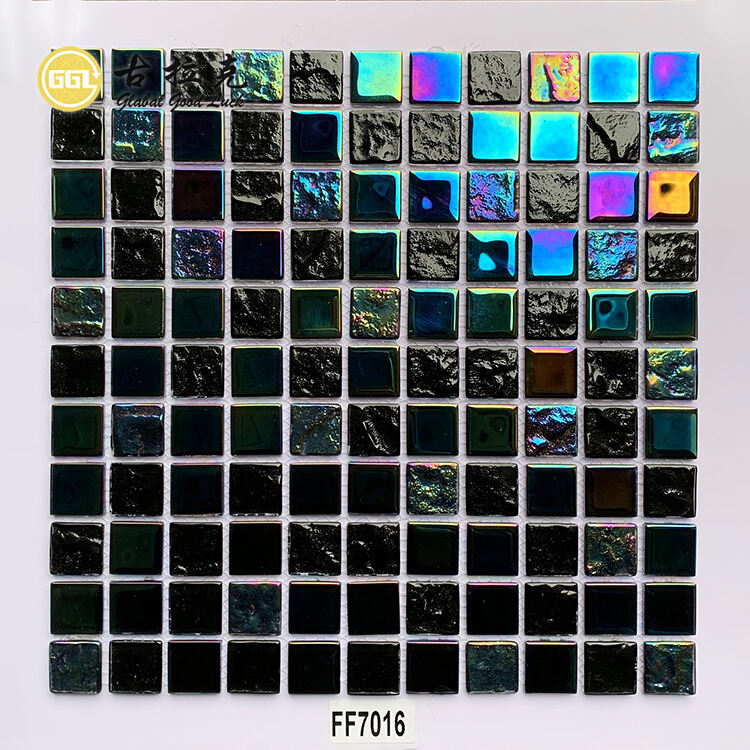  Iridescent Glass Mosaic for Wall Decoration And Pool Tile