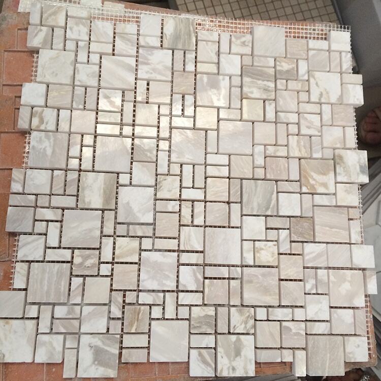 Classics Design Honey Onyx Pattern Marble Square Shape Marble Mosaic Tile