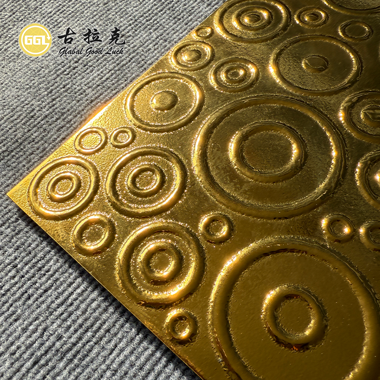 Circle Design Gold Porcelain Mosaic Tile For Wall Tiles Decor