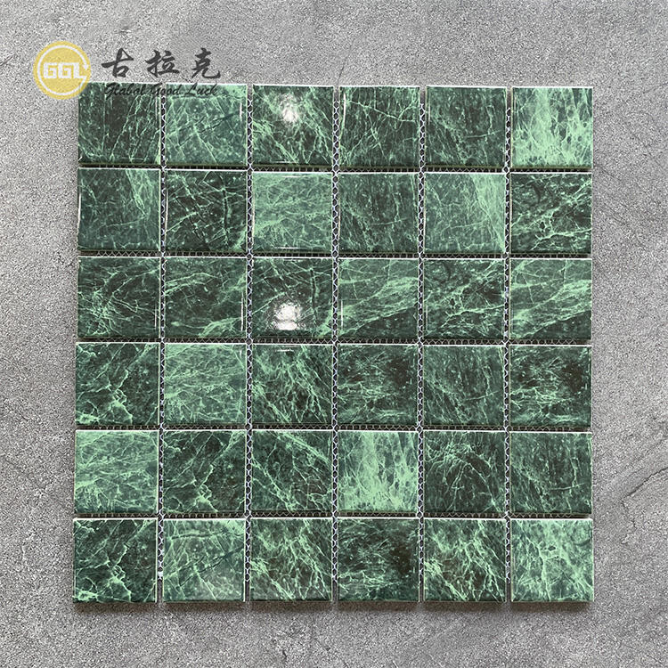 Green Ceramic Mosaic Bathroom Ceramic Mosaic Tiles Outdoor Wall Mosaic Floor Tile