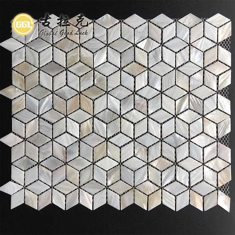 Pearl Shell Mosaic Tiles Bathroom Kitchen Waterproof For Wall Tiles