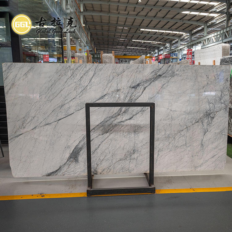 Factory Price Natural White Marble Slab for Interior Decoration