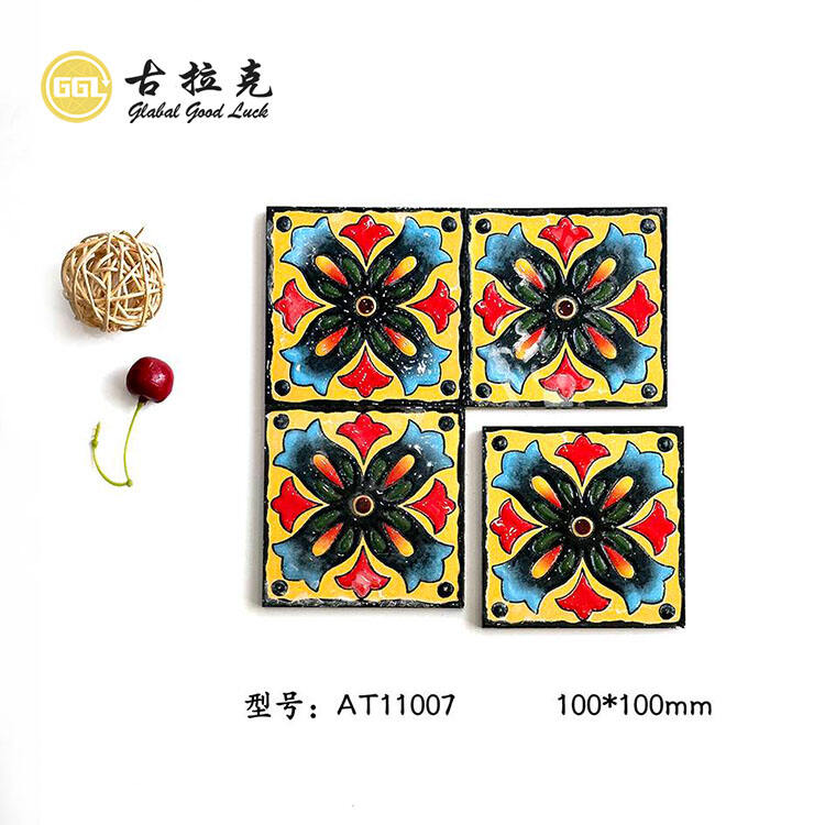 Flower Pattern Colorful Ceramic Mosaic for Bathroom Wall Decor