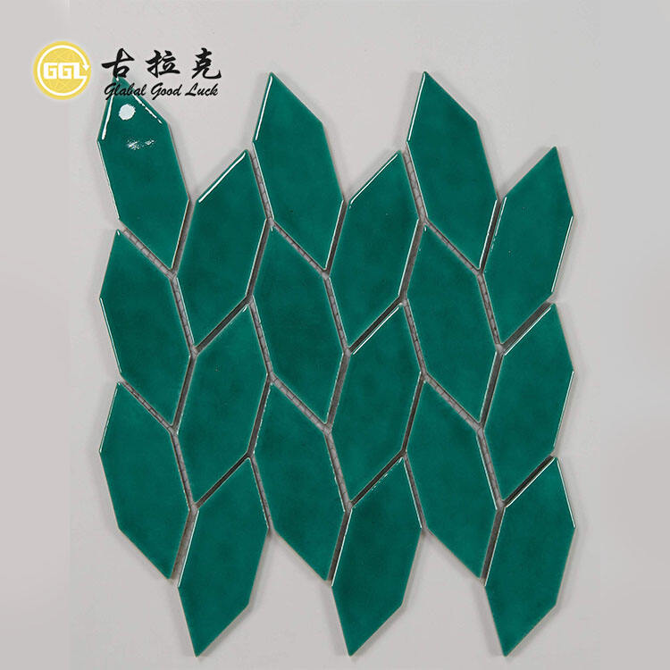 New Style Diamond Shape Ceramic Mosaic Tiles for Wall Floor Decoration