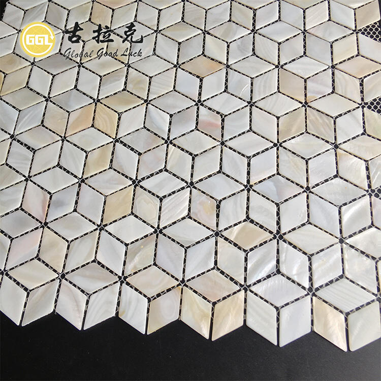 Pearl Shell Mosaic Tiles Bathroom Kitchen Waterproof For Wall Tiles