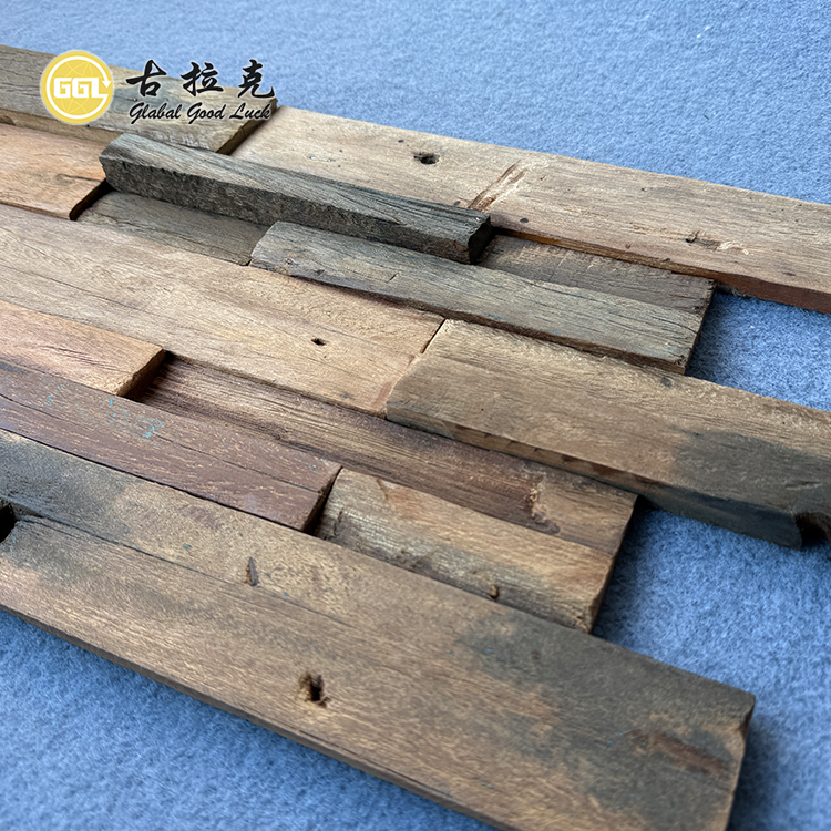 Long Strip Natural Wood Mosaic Tile for Wall Decor