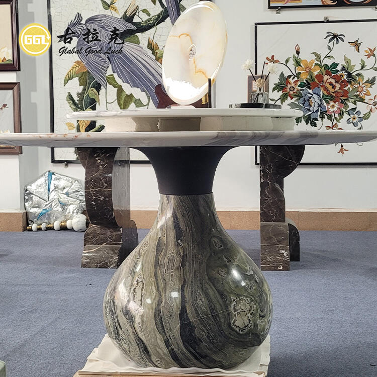 Modern Home Furniture Dinning Table Set Round Marble Luxury Round Dining Table