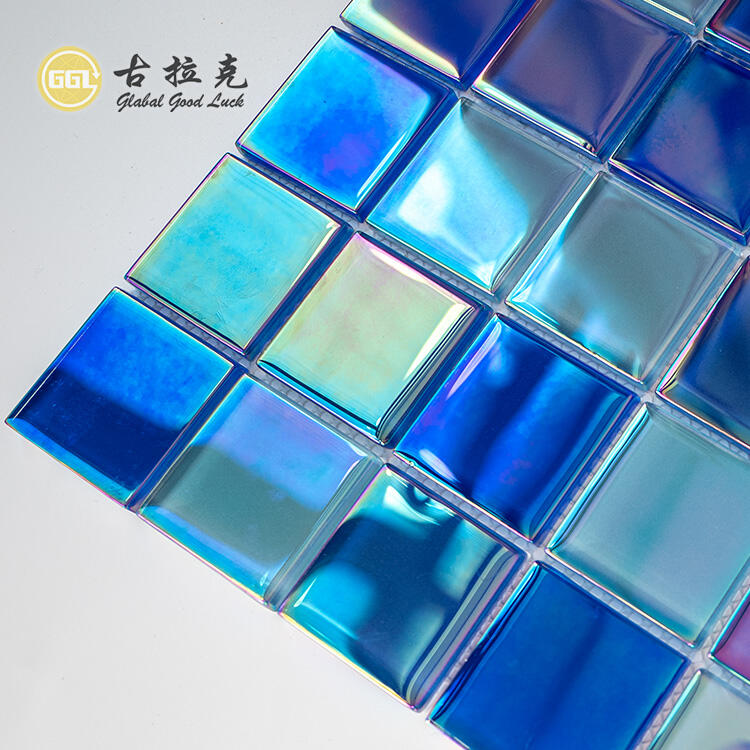 Pool Mosaic Tile Crystal Glass Mosaic Tile For Swimming Pool