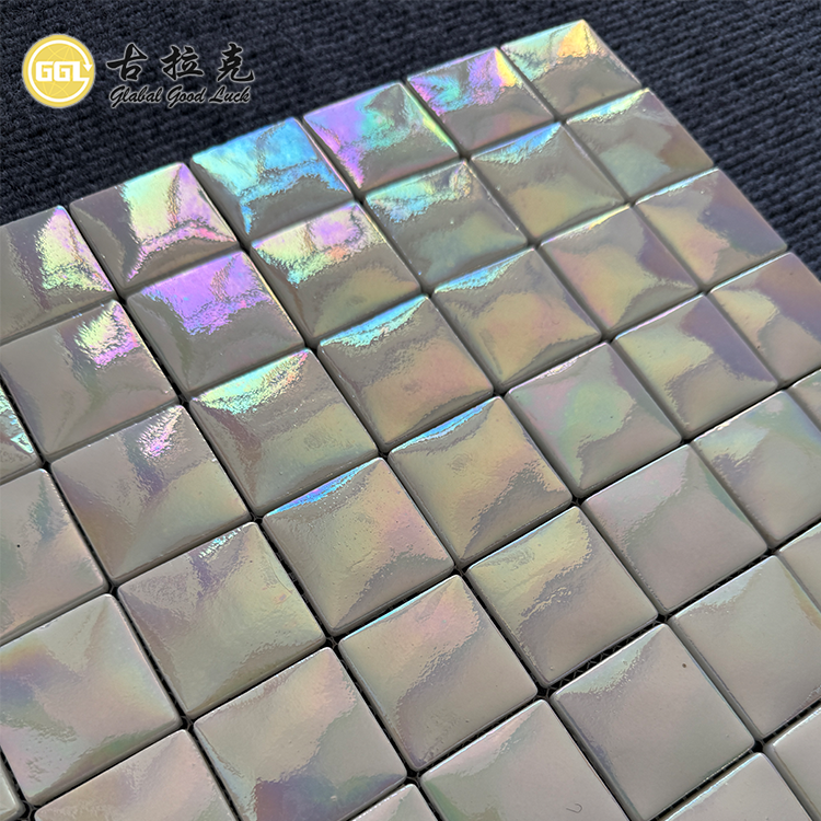 Swimming Pool Glass Mosaic 36*36mm Chip Mosaic tile for Pool Decor