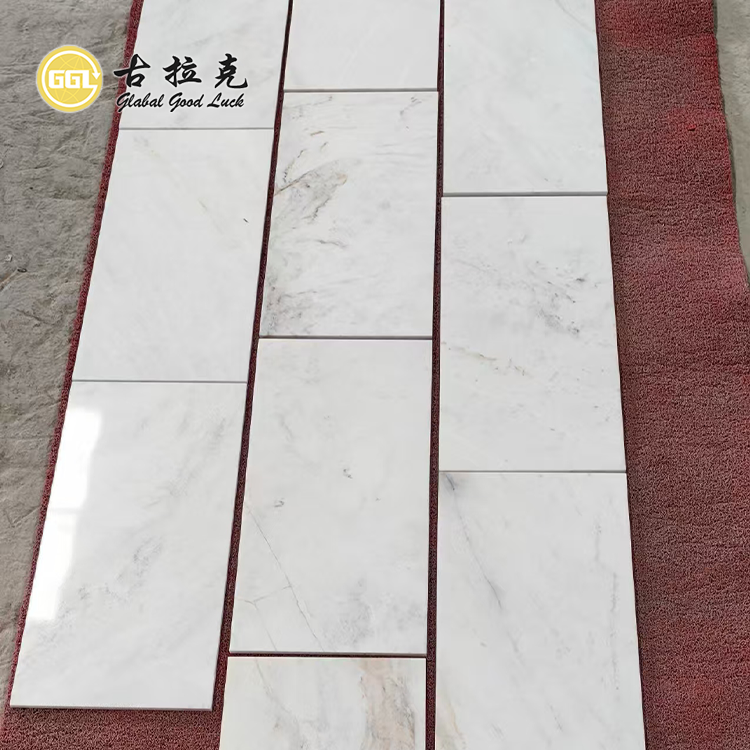 Jiashi White Marble Stone Cut-to-Size Natural Mable for Bathroom Wall Floor Decor