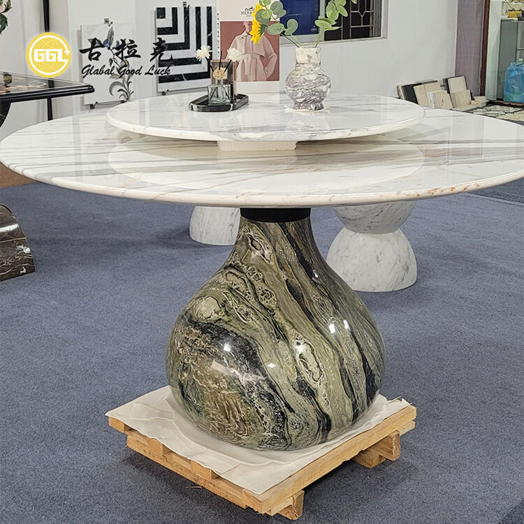 Modern Home Furniture Dinning Table Set Round Marble Luxury Round Dining Table