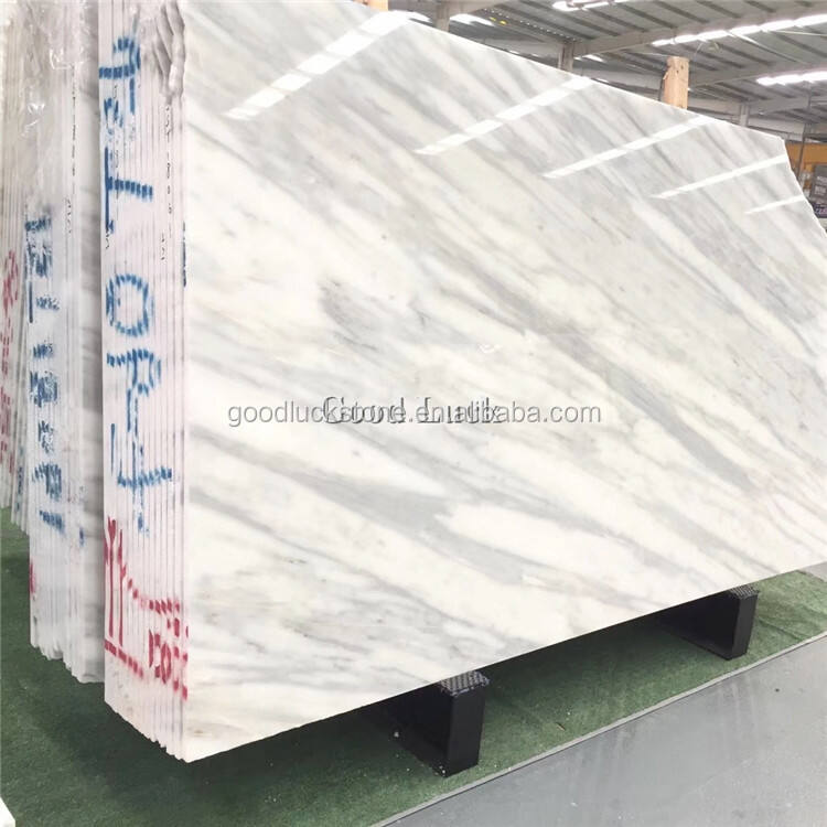 Natural Volakas White Marble Slab for Interior Decorative Countertop Background Wall Floor