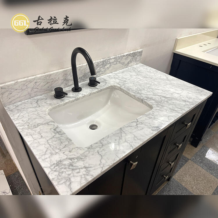 Polished Texture Marble Vanity Countertop Table Top For Kitchen Bathroom