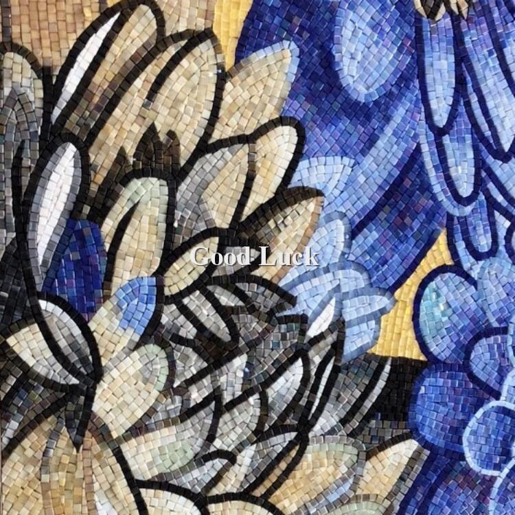 Decorative Handmade Glass Mosaic Tile Art Wall Mural Decor