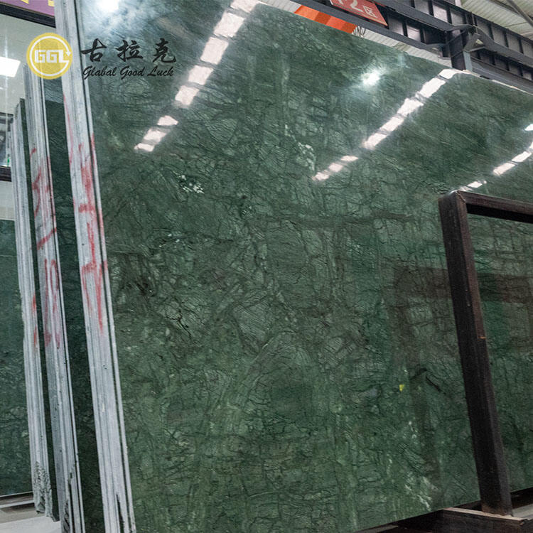 Natural Verder Affai Marble Slab Green Wall Floor Tiles for Home Decor