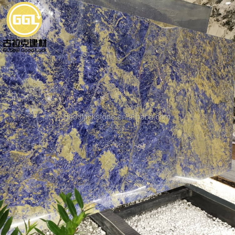 Blue Marble Slab for Wall Decoration Countertop Table Project